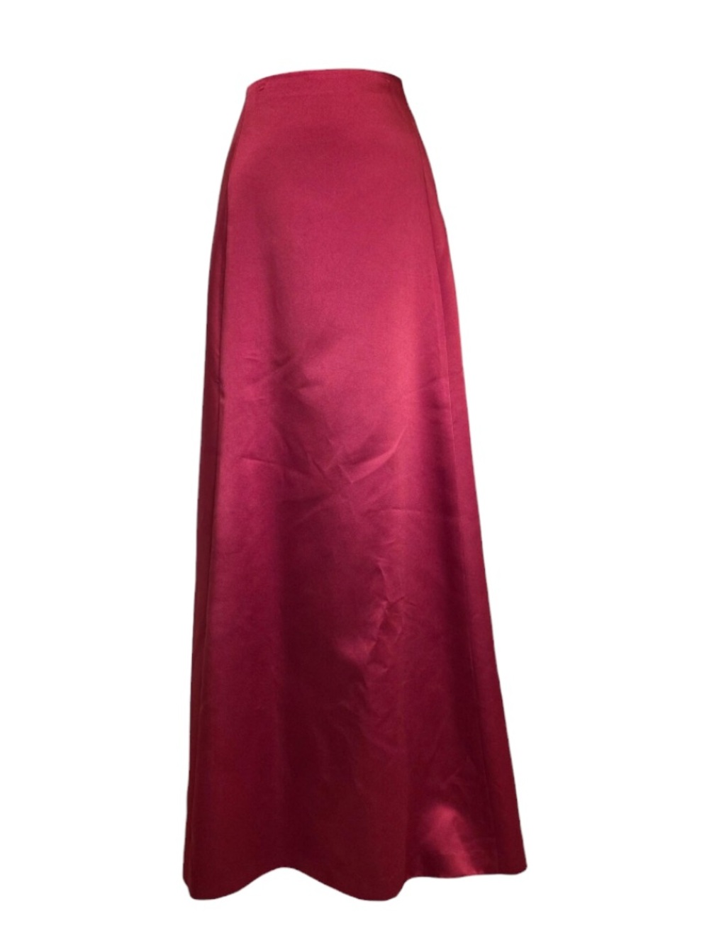 Formal Floor Length Red Satin Skirt Size 10